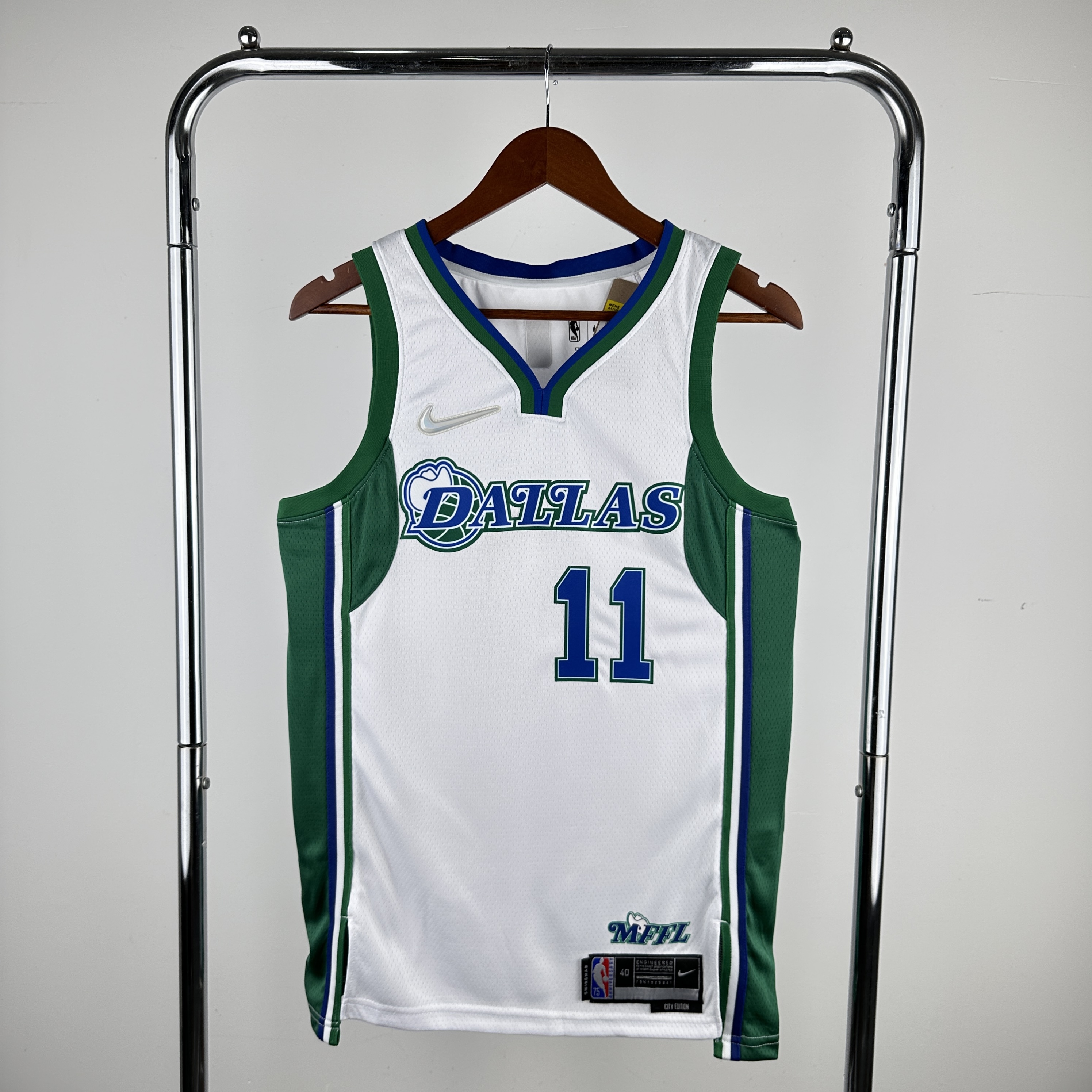 Men Dallas Mavericks #11 Irving White City Edition Nike 2024 NBA Jersey->youth nba jersey->Youth Jersey